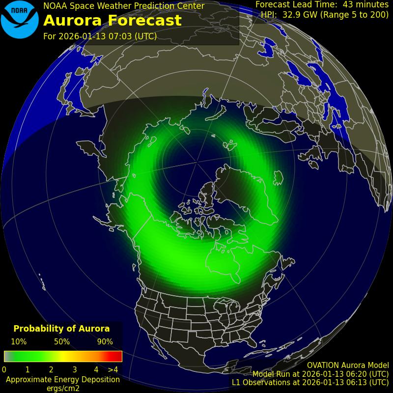 Aurora Oval Map